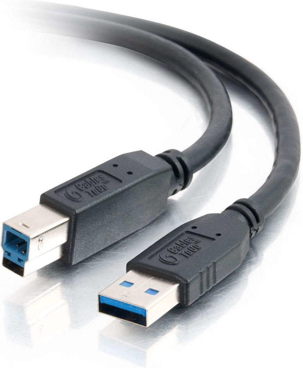 CablesToGo USB 3.0 A Male naar USB 3.0 B Male - 2 m