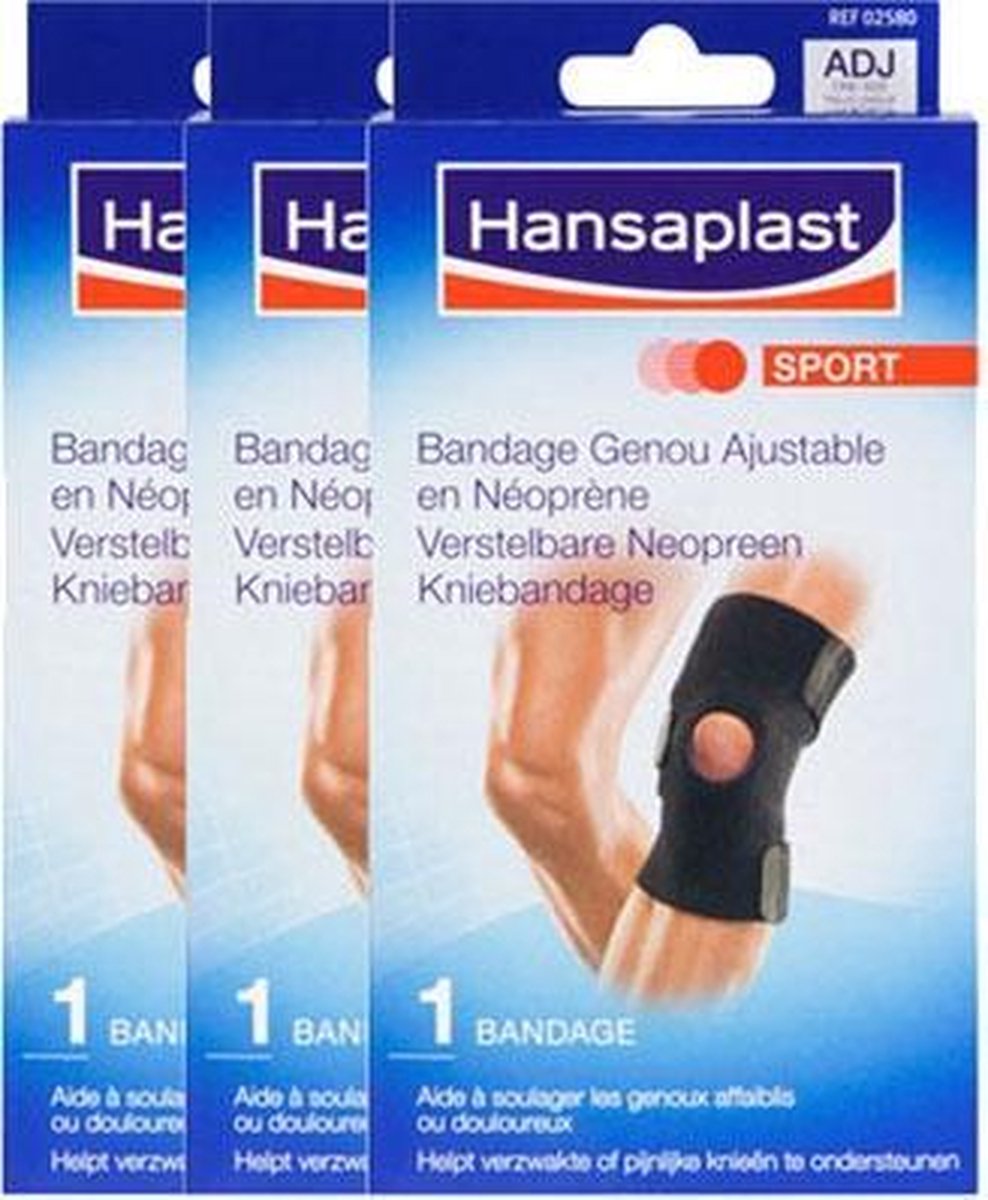Hansaplast Sport Verstelbare Neopreen Kniebandage Voordeelverpakking