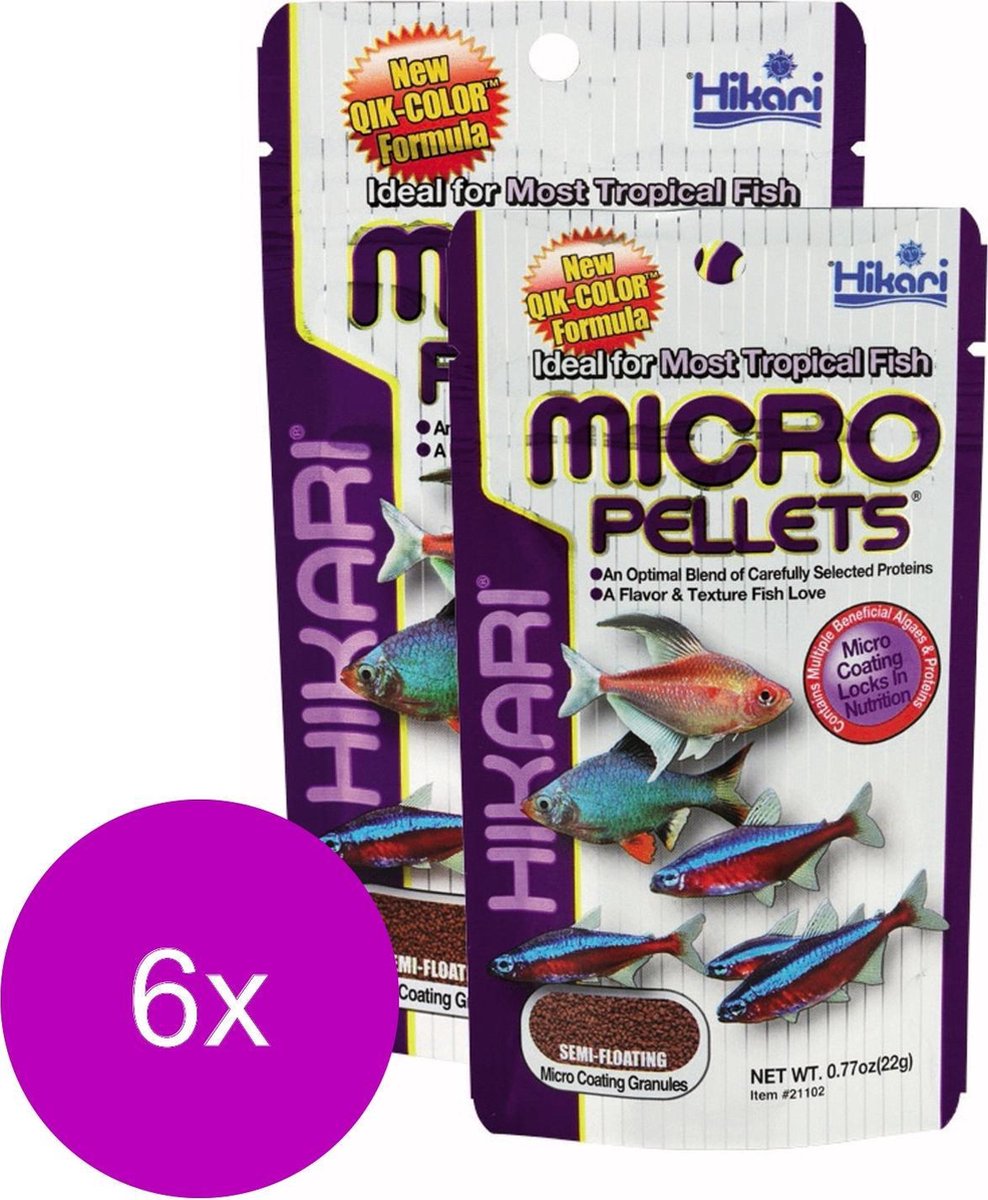 Hikari Micro Pellets - Vissenvoer - 6 x 45 g