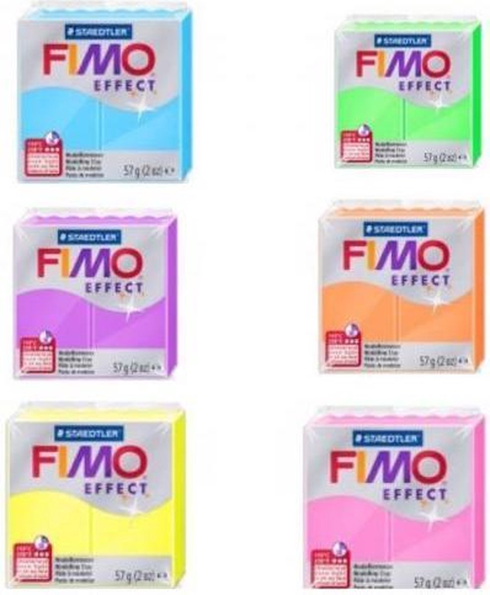 Fimo klei soft Paars tinten - 4 pakjes