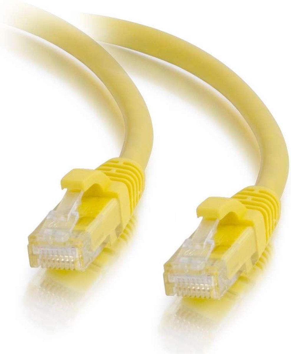 CablesToGo CAT5E Netwerkkabel - RJ45 - Geel - 1 m