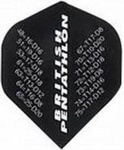 British Pentathlon flights Black Checkout  Set Ã  3 stuks