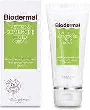 Biodermal Dagcreme Vette & Gemengde Huid - 50ml  - Helpt glimmen voorkomen