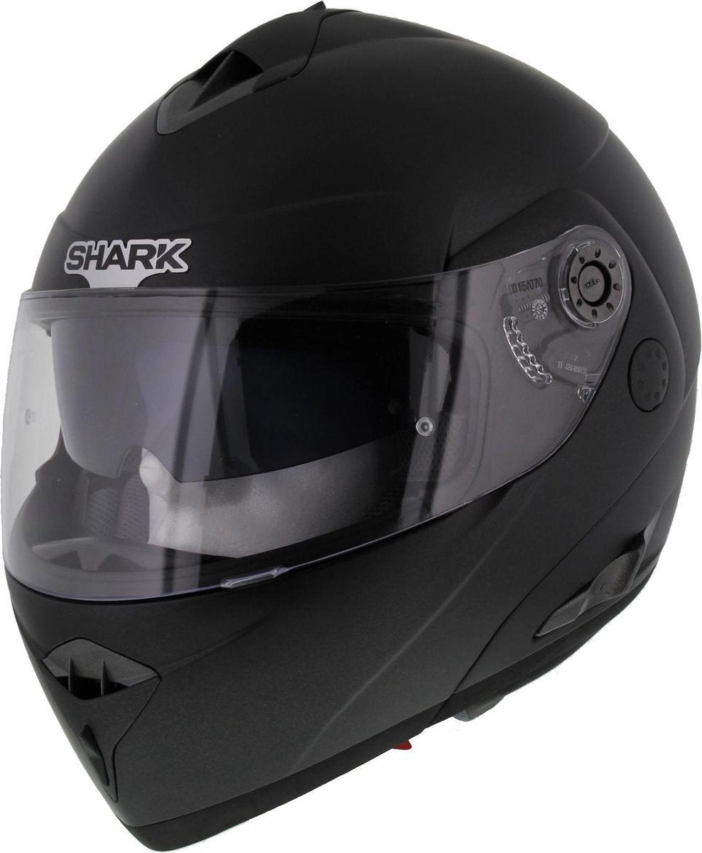 Shark Openline Pinlock Prime Kma Mat Zwart SyteemSysteemhelm - Motorhelm - Maat S
