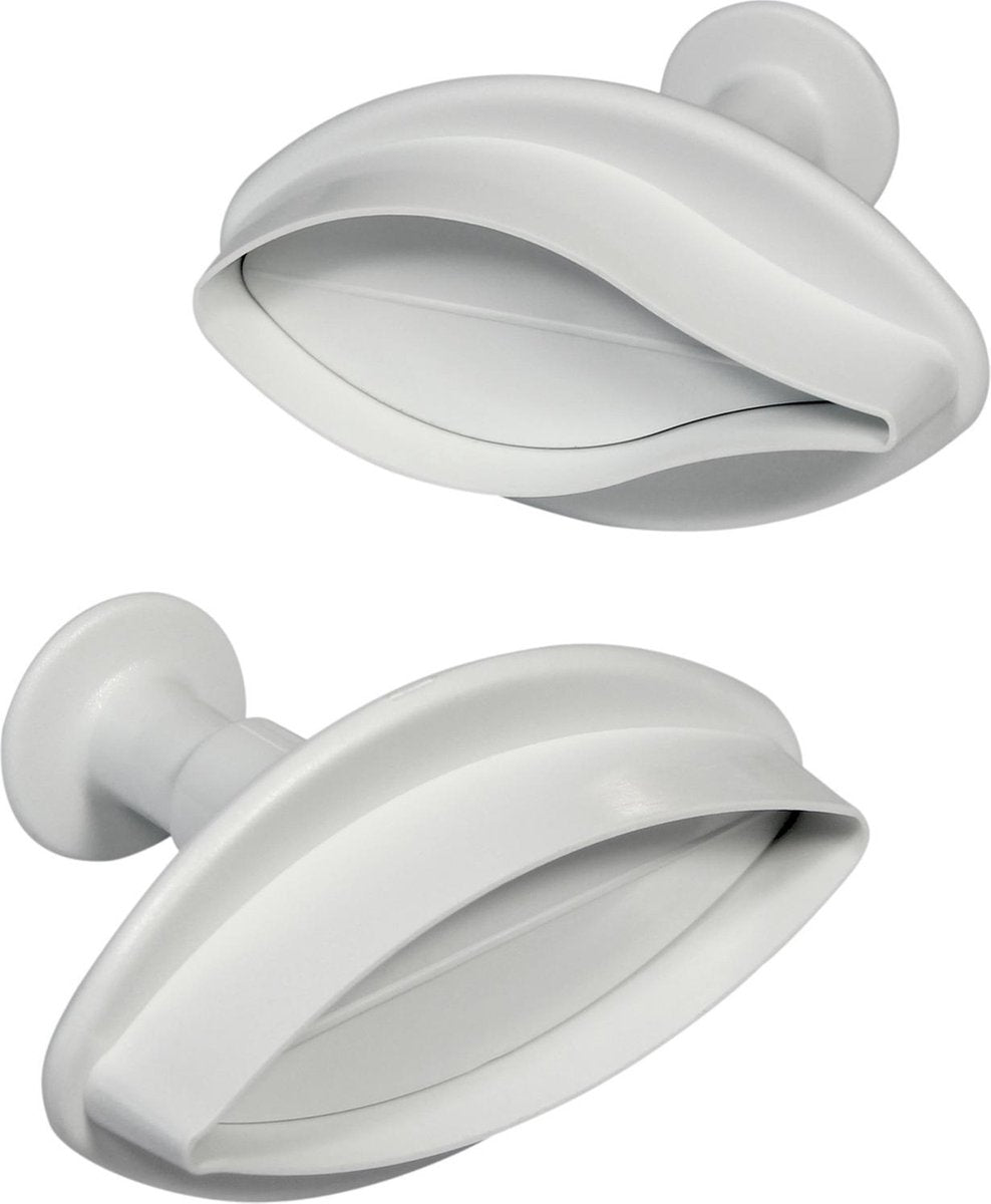 Plunger cutter - set van 2 lelie bladeren - large - PME Arts&Crafts