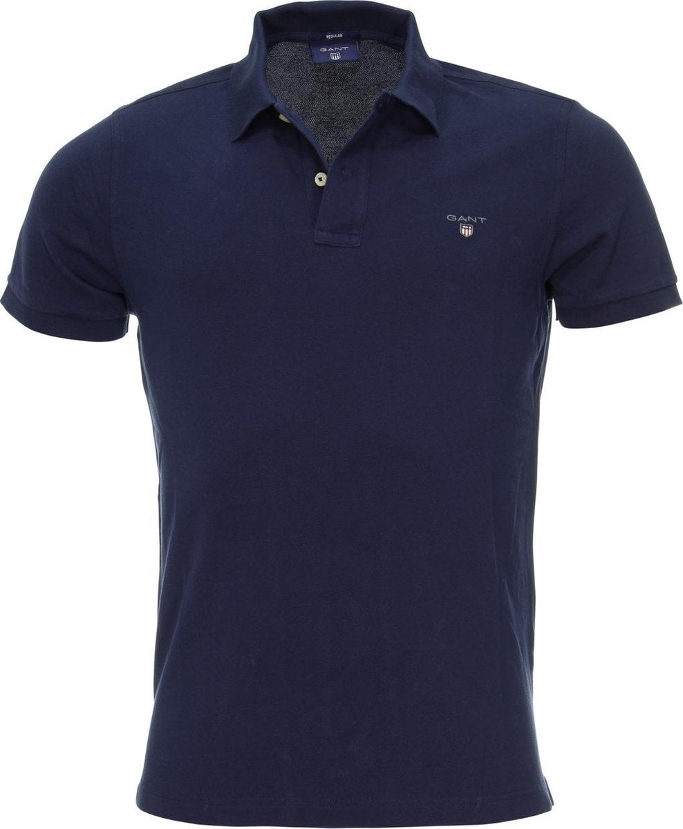 Gant Gant Original Pique Rugger Poloshirt - Mannen - donkerblauw