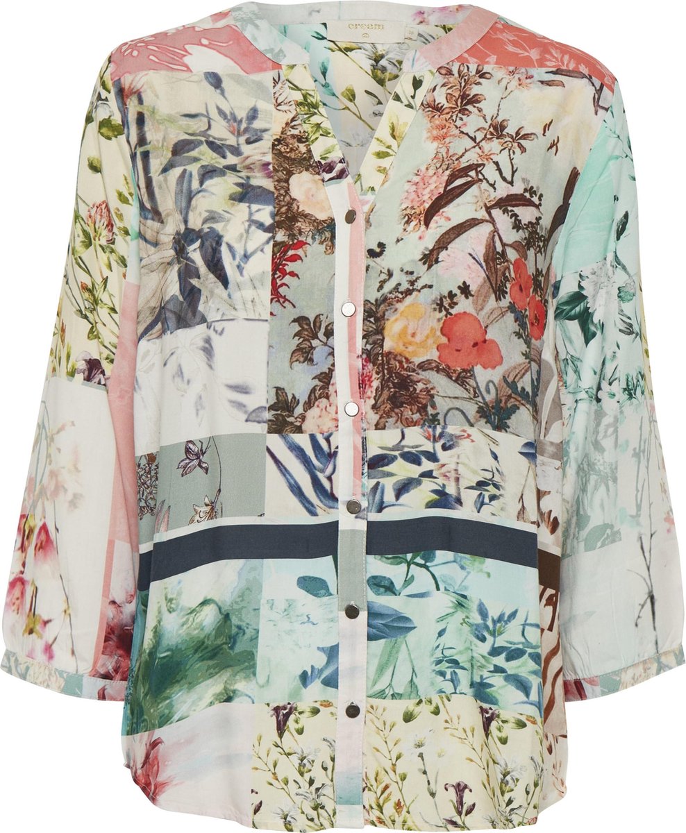 Cream cherry blouse lily green - 36