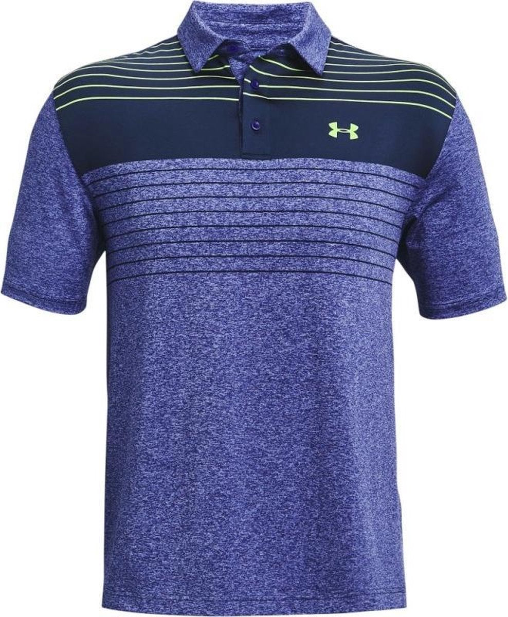 Playoff Men Polo 2.0 Blue/Green Stripe