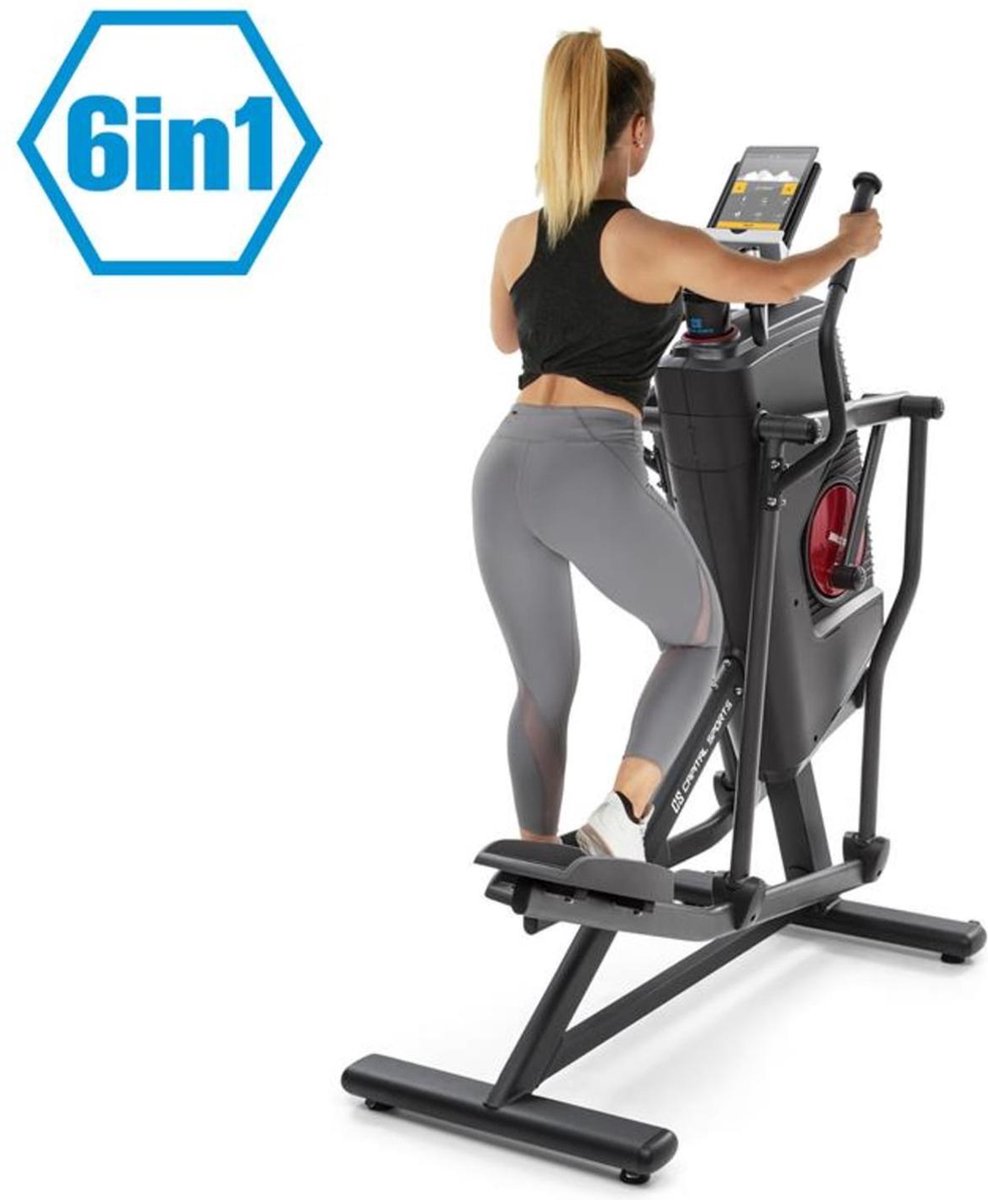 Helix Stride 6-in-1-crosstrainer LC-display 32 standen zwart