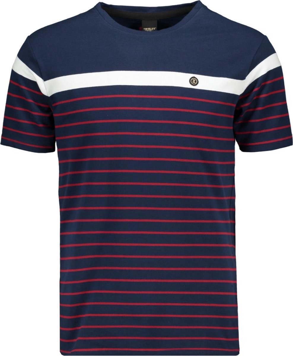 Tee Crew Stripe Pique Tw11511 Maritime Blue 564
