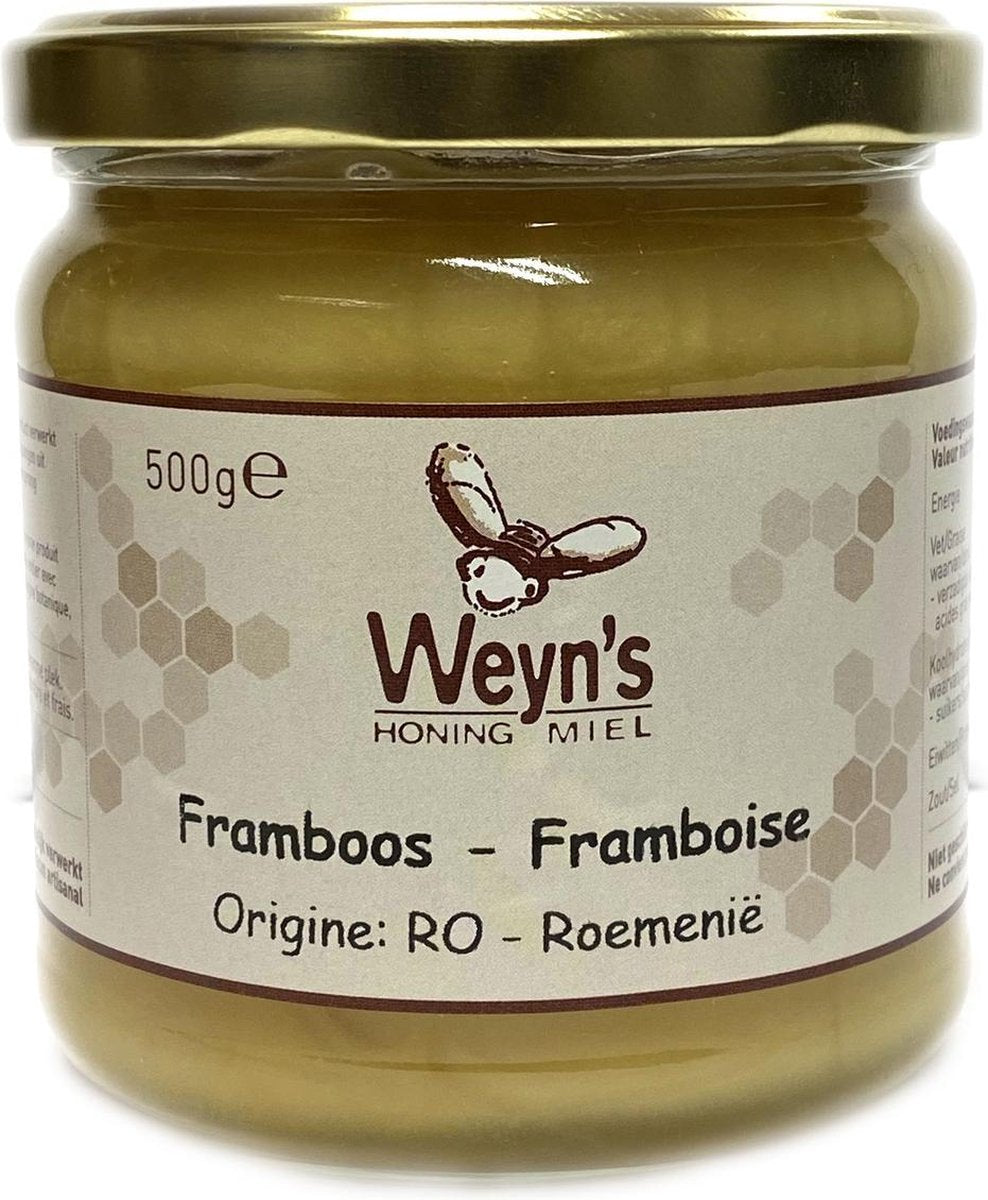 Frambooshoning - 500g - Weyn's - Honing vloeibaar