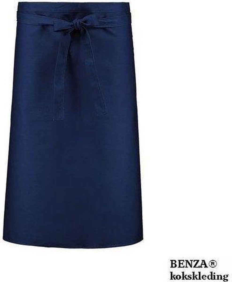 Benza France horeca kokssloof - Donkerblauw - 96 x 71 cm