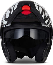 MOTO F20 Runner Black systeemhelm Flip-Up scooterhelm