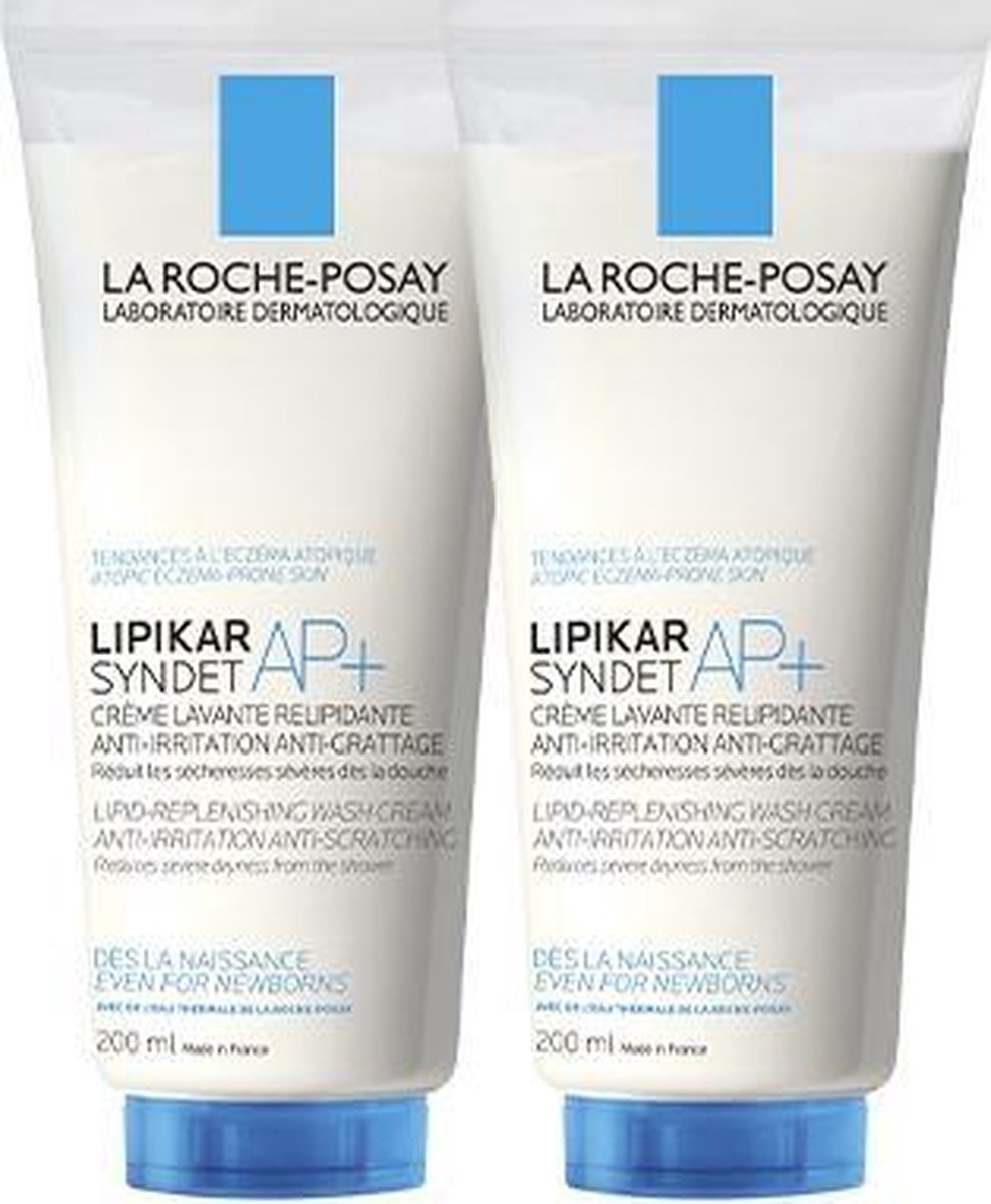 La Roche-Posay Lipikar Syndet AP+ Douchegel - 2x200ml - (zeer)droge huid