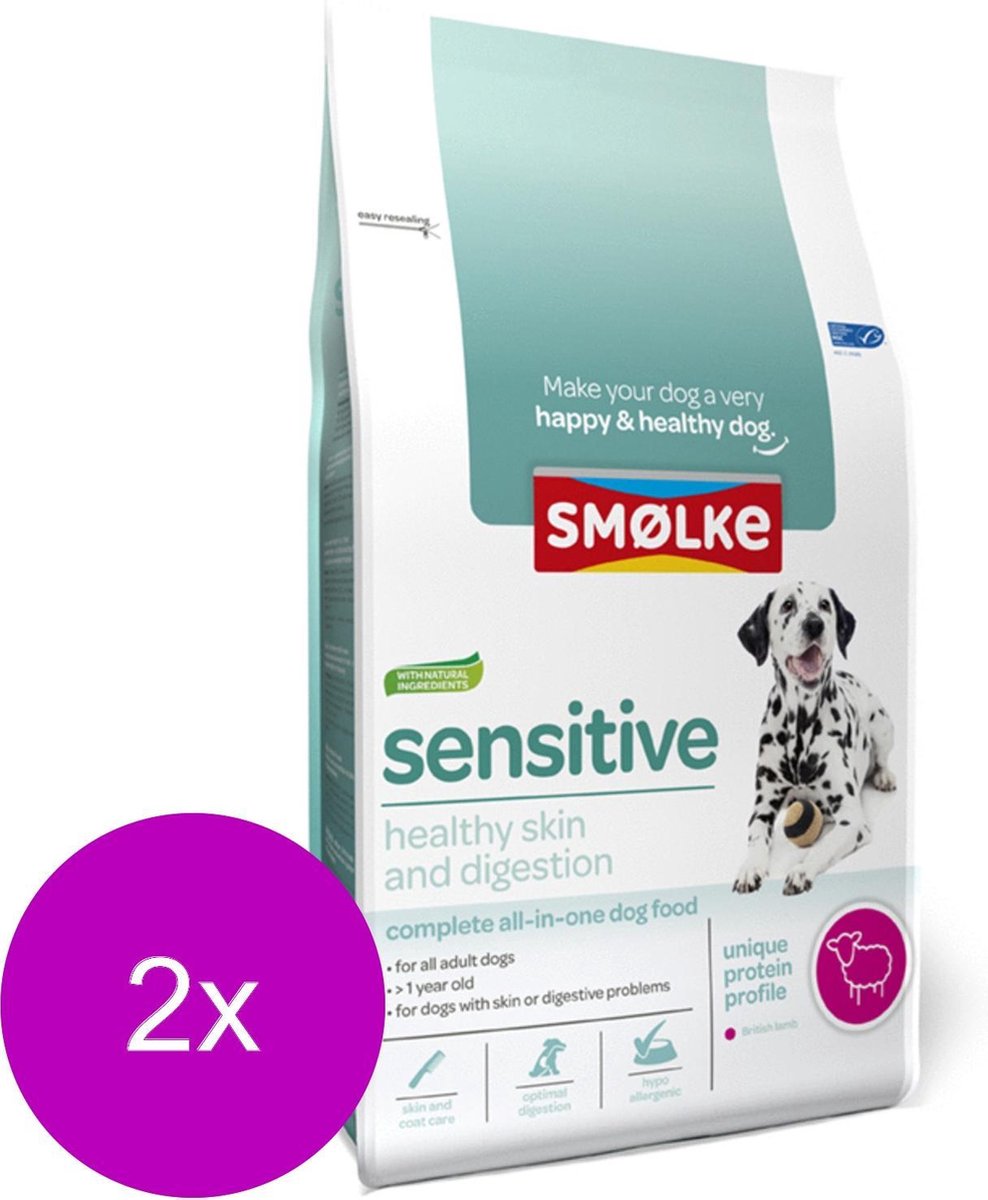 Smolke sensitive brokken hondenvoer 2x 12 kg