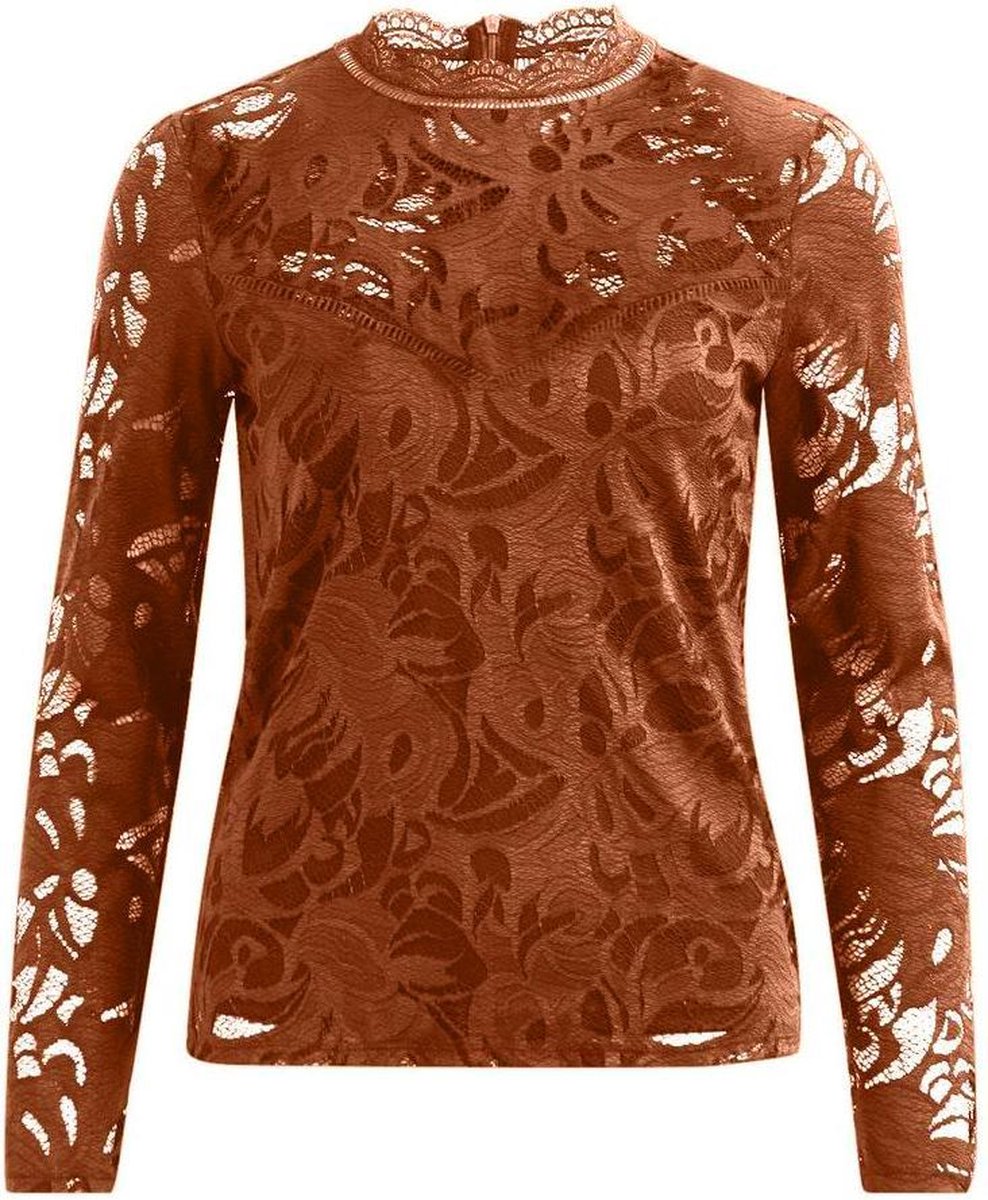 Vistasia L/s Lace Top-fav 14044847 Tortoise Shell