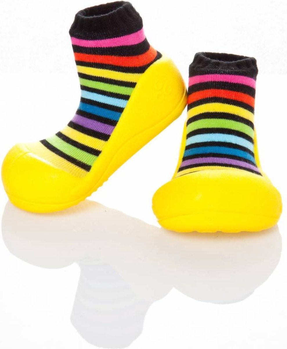 Attipas babyschoentjes Rainbow Geel Maat: 25