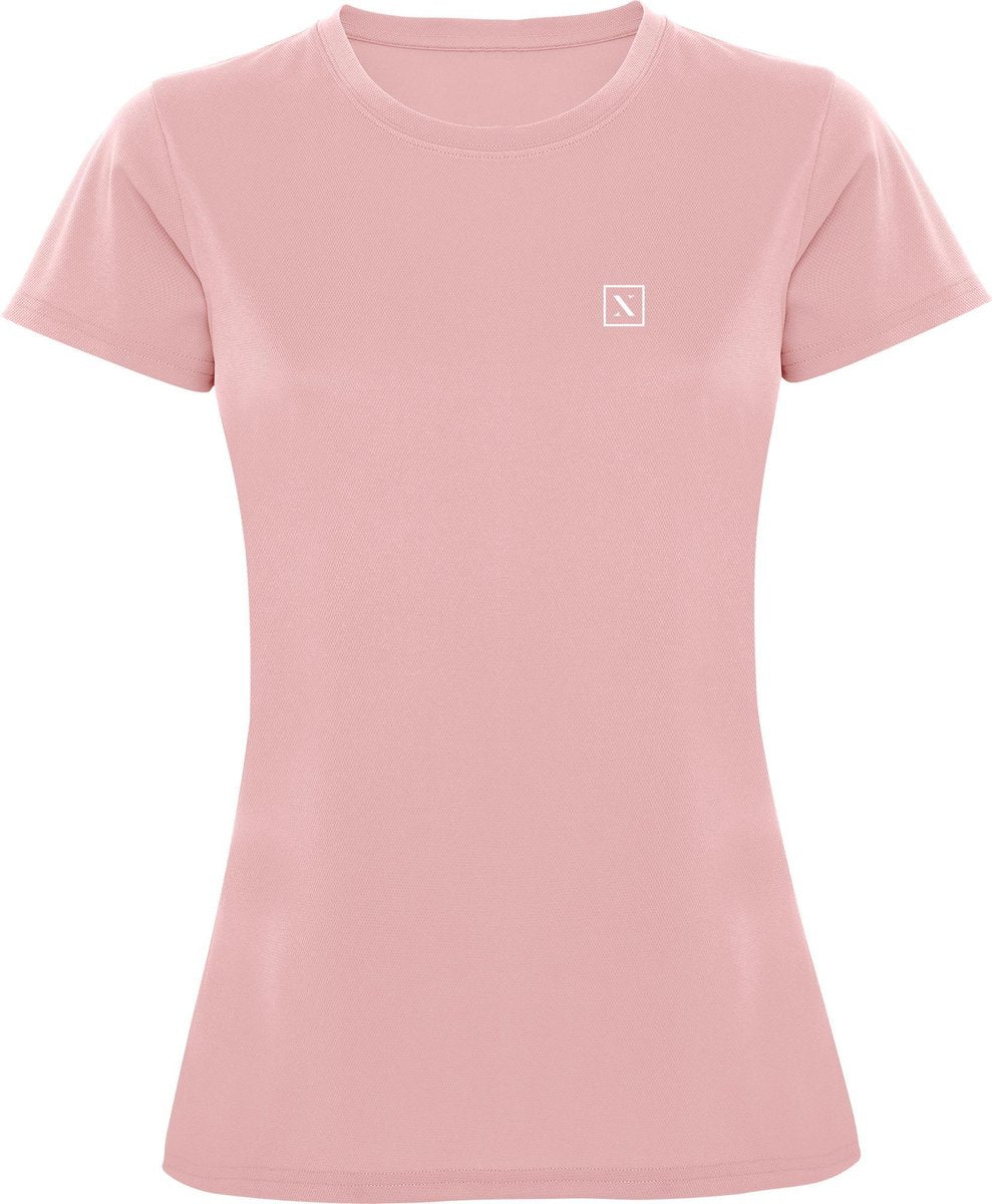LXURY Comp T-Shirt Roze Maat M - Shirt - Sportshirt - Trainingskleding - Training shirt - Sportkleding - Performance shirt - Dames