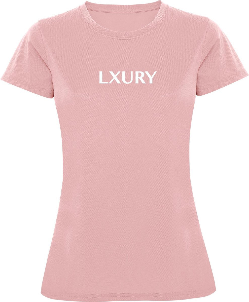 LXURY Fitness T-Shirt Roze Maat XXL - Shirt - Sportshirt - Trainingskleding - Training shirt - Sportkleding - Performance shirt - Dames
