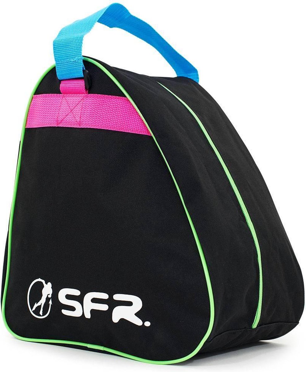 SFR Schaatstas - zwart/roze/groen/blauw