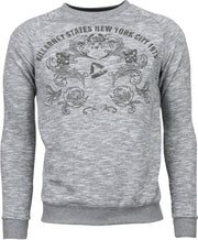 Enos New York City Print - Sweater - Grijs - Maten: S