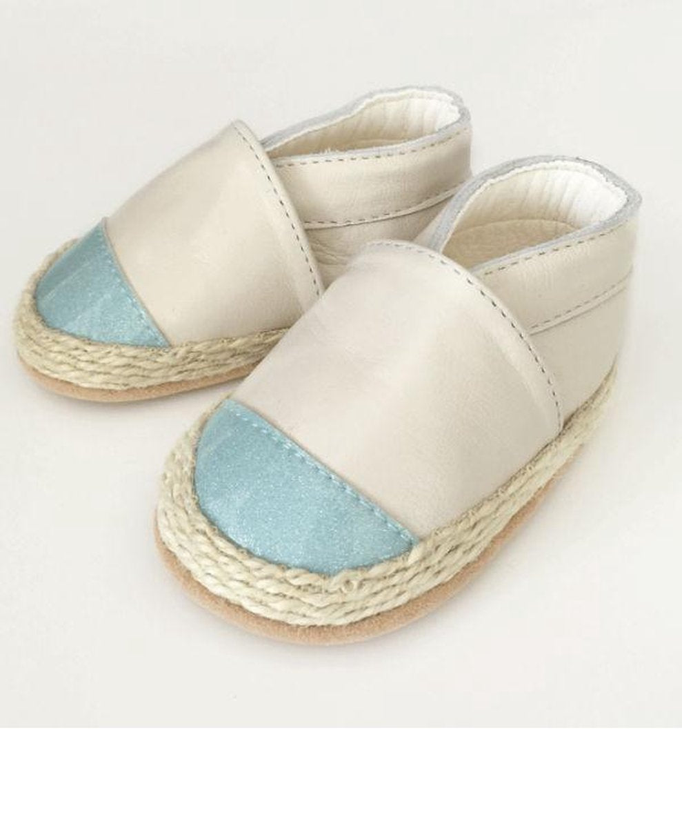 Babyschoentjes-espadrilles-Aquamarine / 3-6 mnd