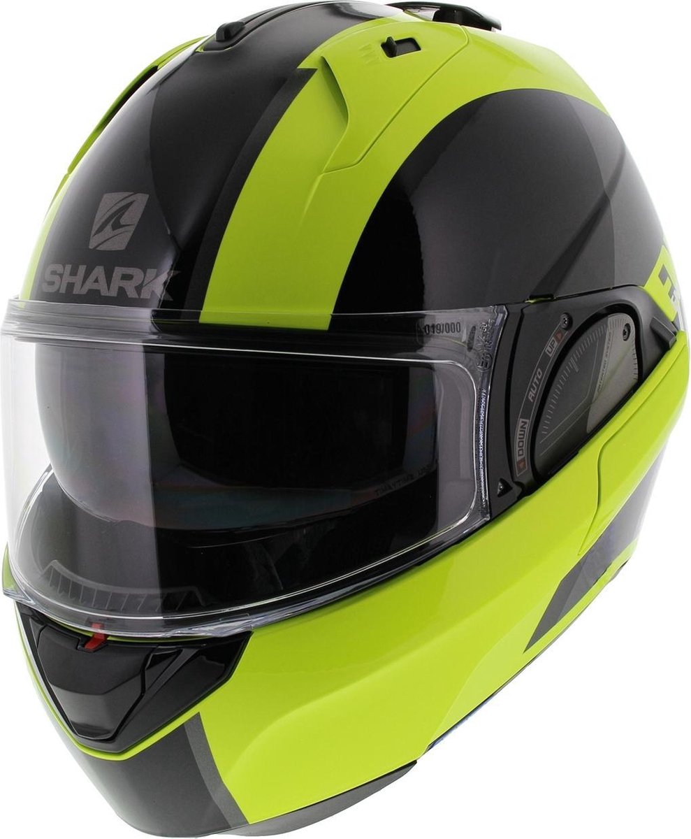 Shark Evo ES Endless Yks Yellow Black Silver  Systeemhelm - Motorhelm - Maat S