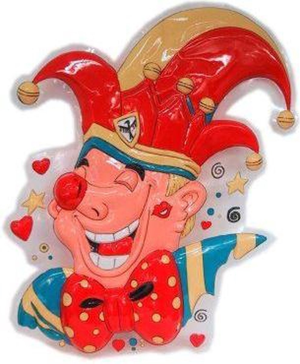 Decoratie clown prins carnaval