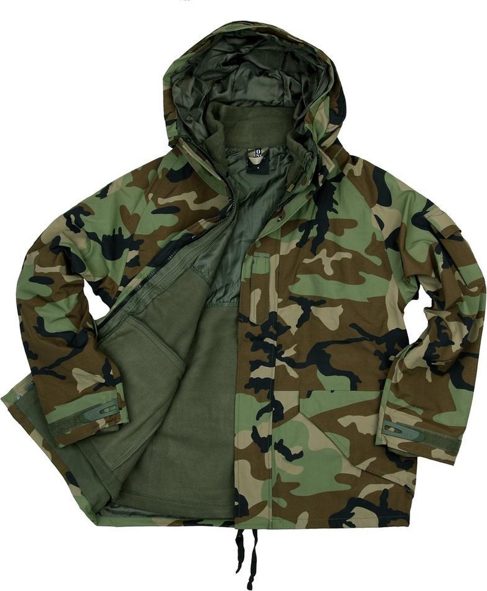 101inc Military Parka waterproof 3in1 USA Woodland - Maat XL