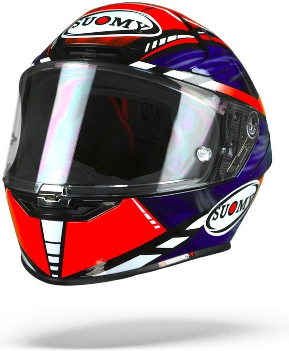 Suomy SR-GP On Board Blue Red Full Face Helmet 2XL