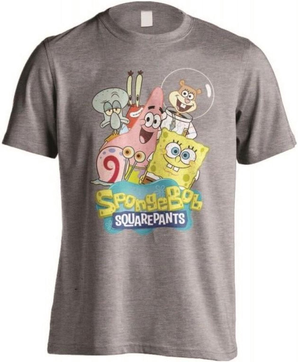 SPONGEBOB SQUAREPANTS - T-Shirt Men - Friends Together - (S)