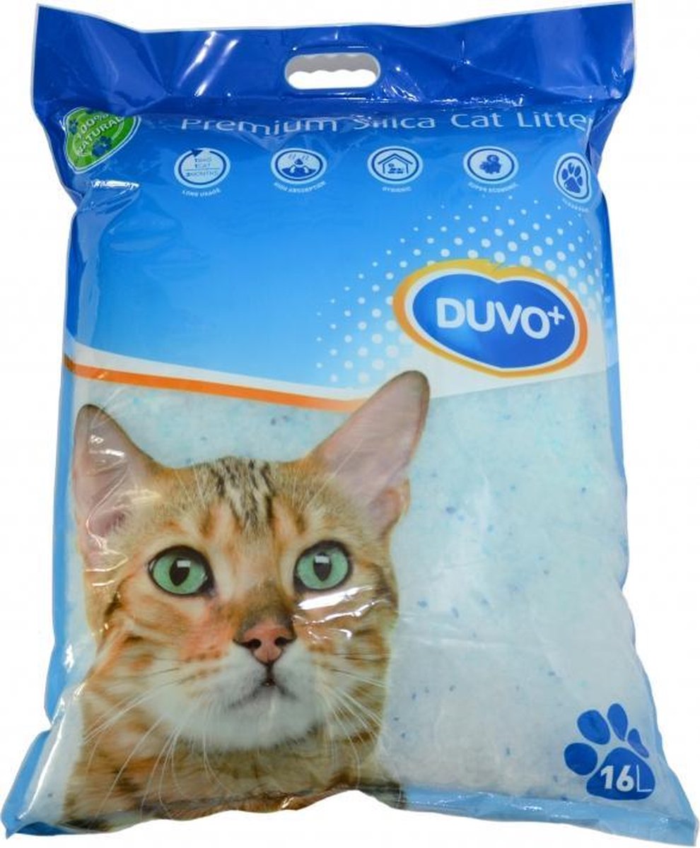 Duvo Silica Premium - Kattenbakvulling - 16L