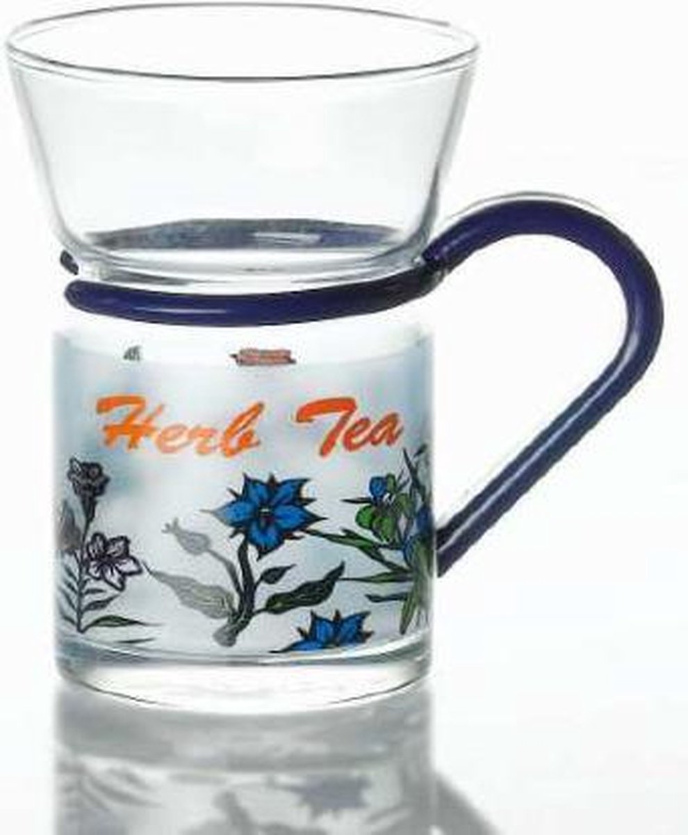 Theeglas Herbal 6 stuks