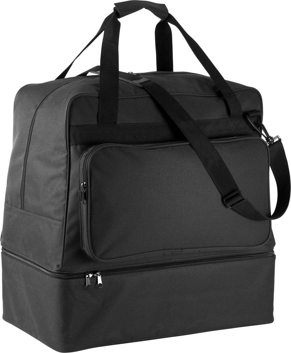 Teamsporttas met handige bodem – 90 liter – zwart
