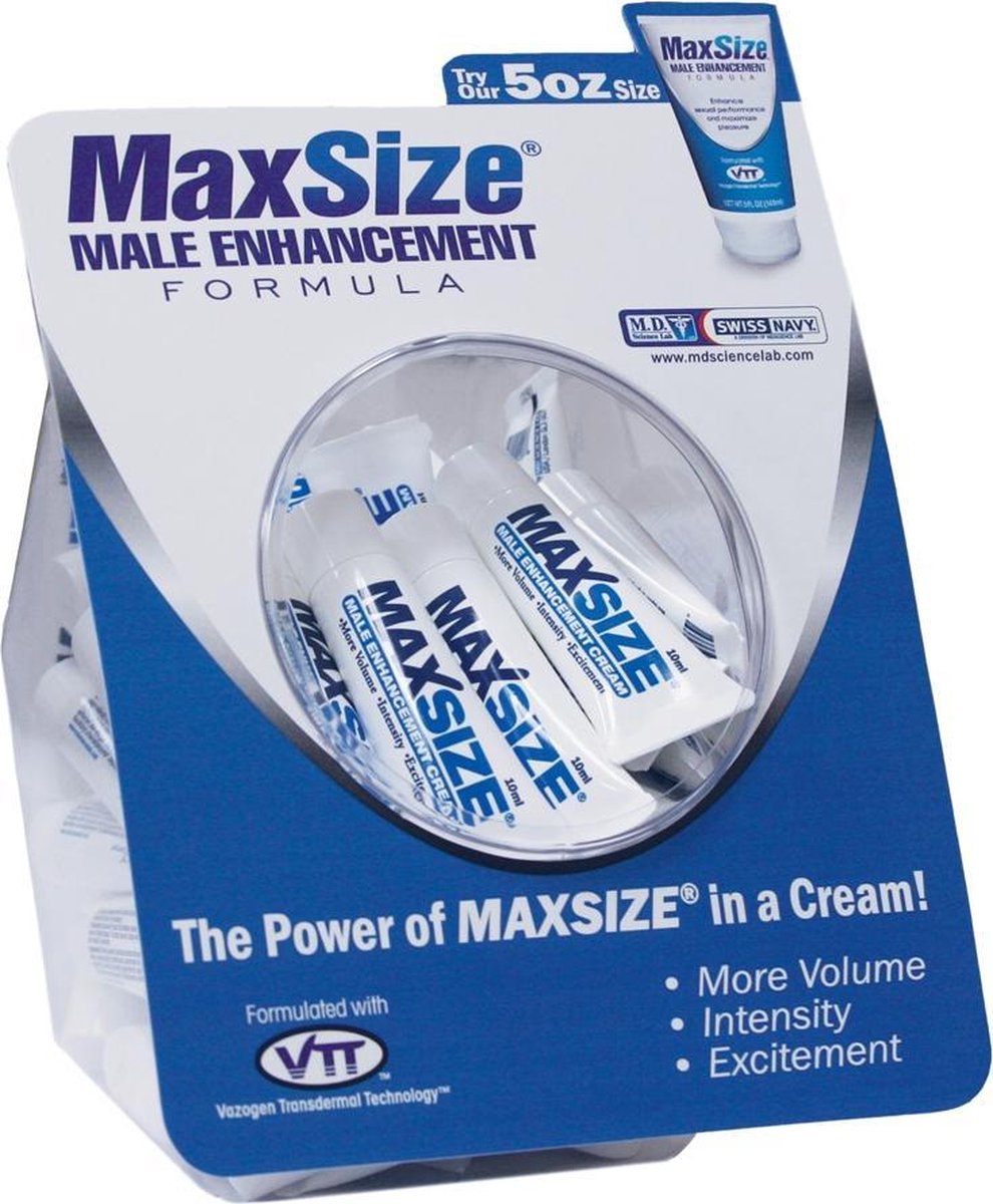 MAX Size Potentiecrème voor Mannen - 10ml/50pcs Vissenkom