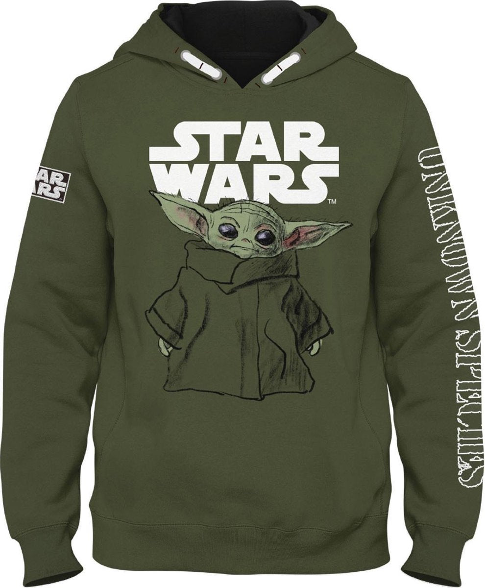 The Mandalorian - Yoda Kaki Men's Sweater - 12 years