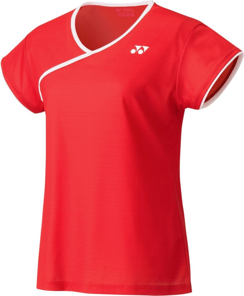 Yonex tournament damesshirt - rood/wit - 16444