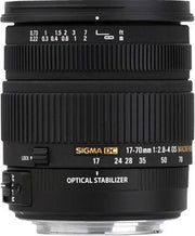 Sigma 17-70mm F2.8-4 DC Macro OS HSM Macrolens Zwart
