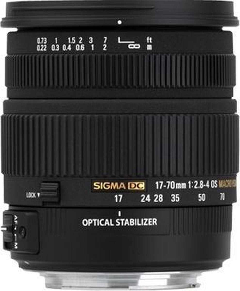 Sigma 17-70mm F2.8-4 DC Macro OS HSM Macrolens Zwart