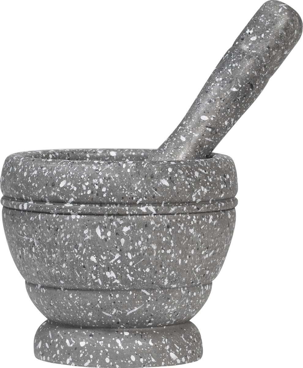 Krumble Vijzel met stamper / Kruiden malen / Specerijen malen / Kruidenmixen / Kookgerei - Kunststof - Diameter 10 cm