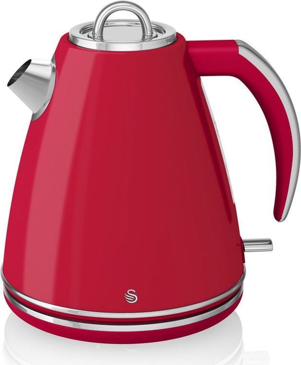 Swan Waterkoker Retro Rood 1.5 L