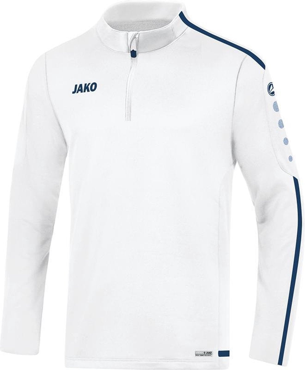 Jako Ziptop Striker 2.0 Wit-Marine Blauw Maat 3XL