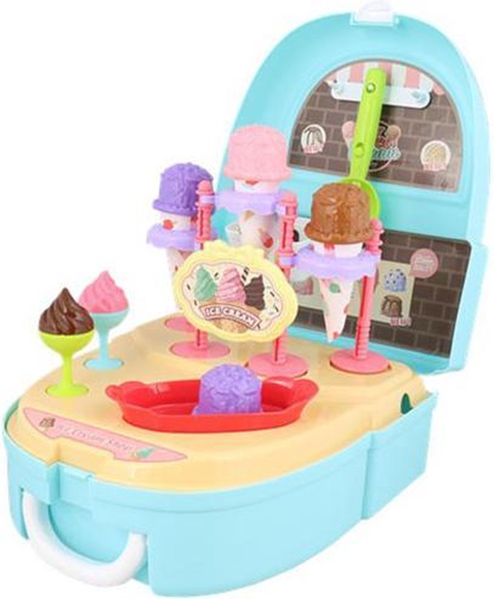 IJsjes Rugtas Speelset - Blauw / Multicolor - Kunststof - 30 x 13 x 26 cm