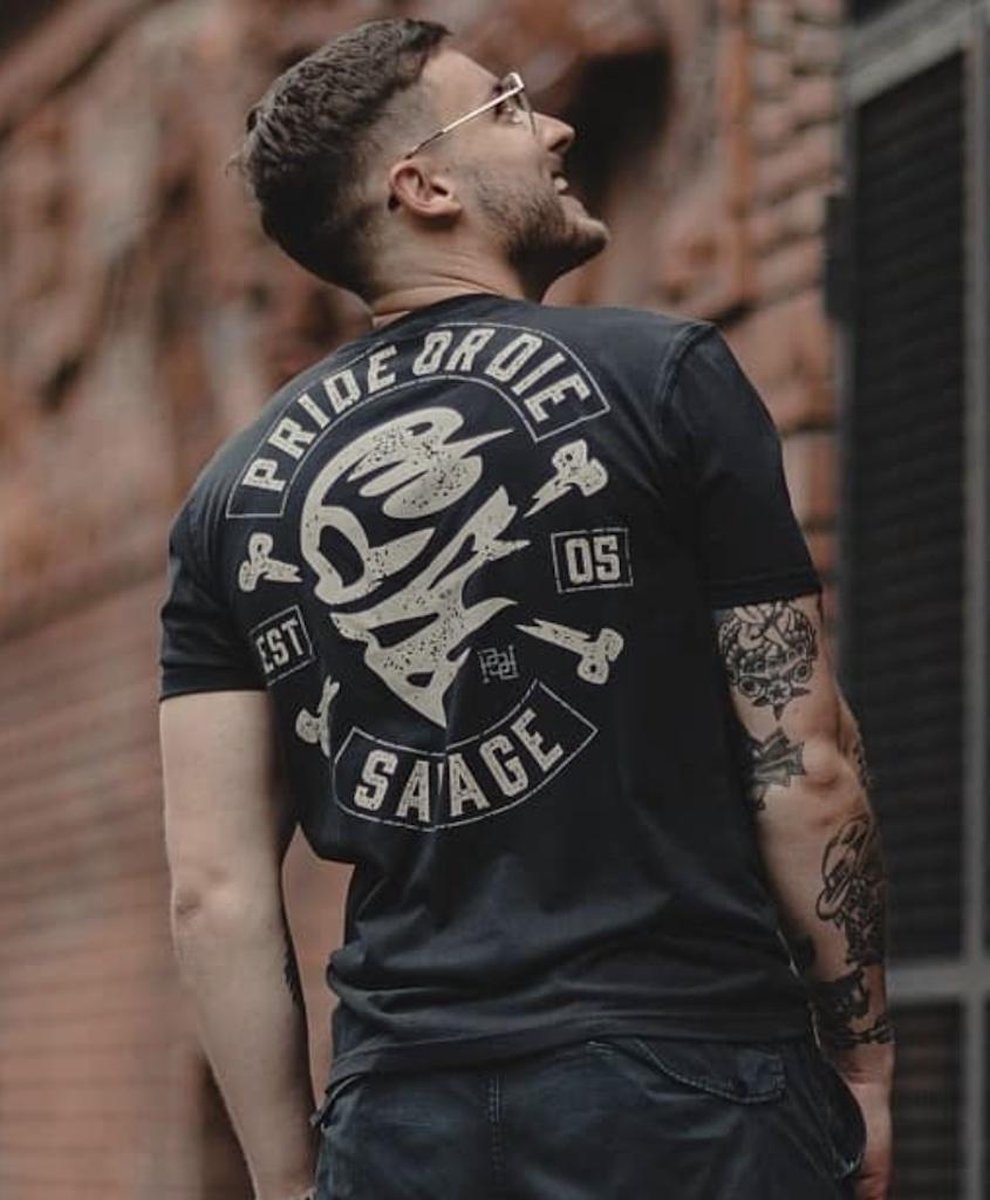 PRIDE or Die T-shirt Savage Zwart maat S