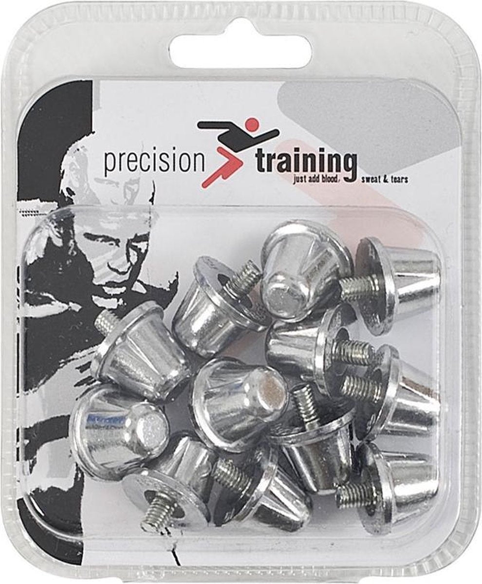 Precision Schroefnoppen Rugby 15 Mm Aluminium Zilver 12 Stuks