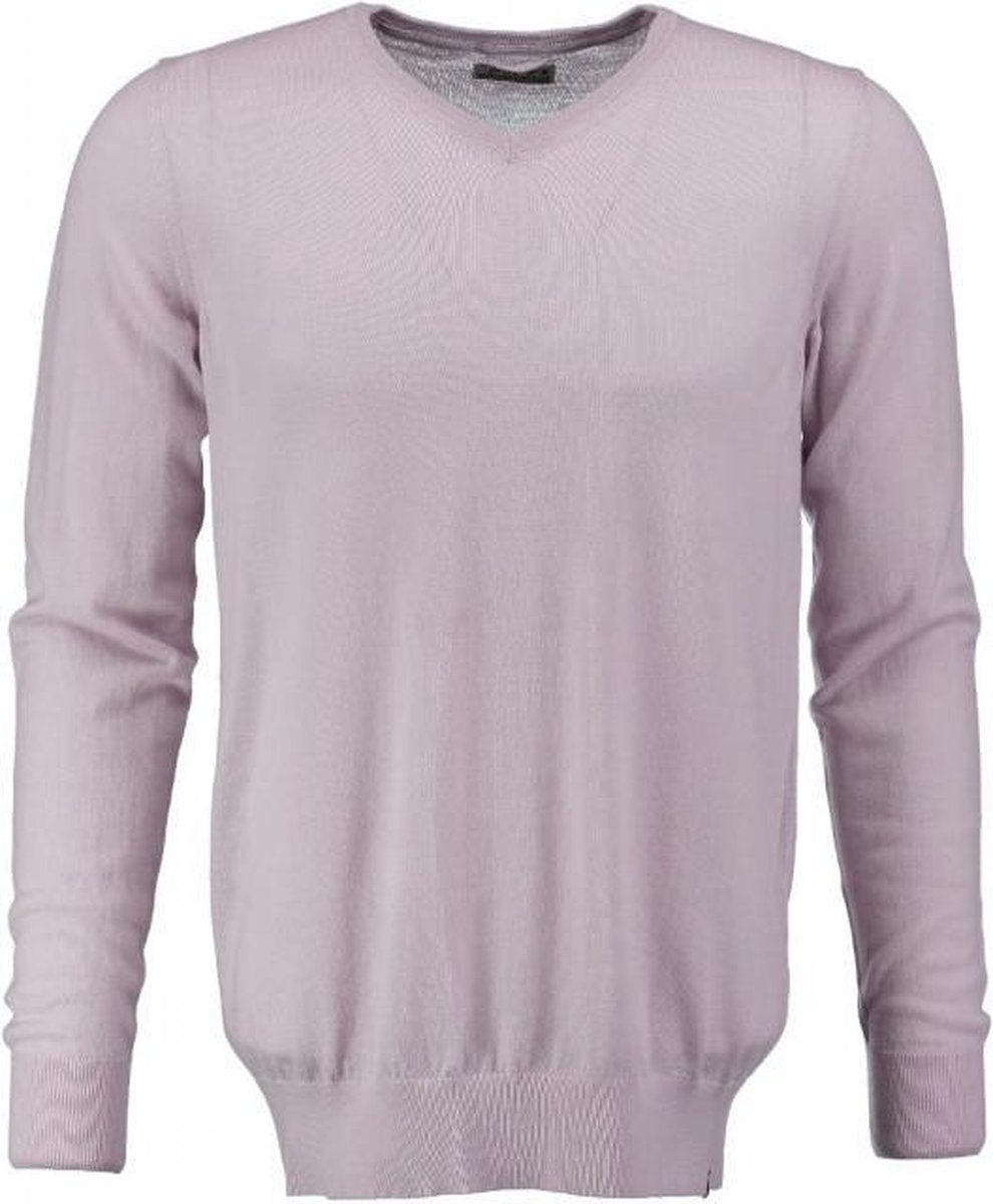 Dstrezzed dunnere zachte trui fine merino lt pink melange - Maat  L