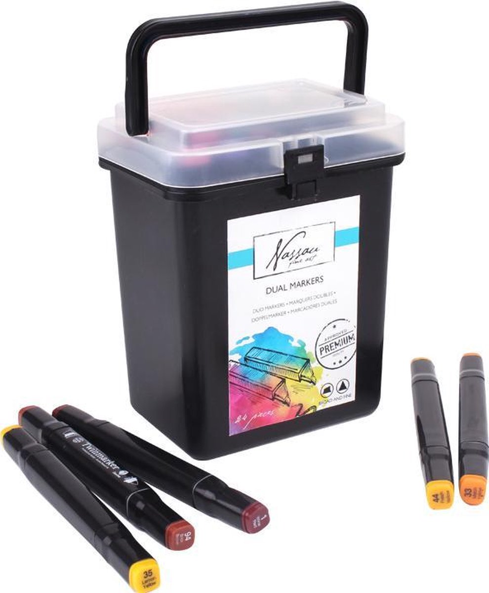 Fine art dual-tip markers