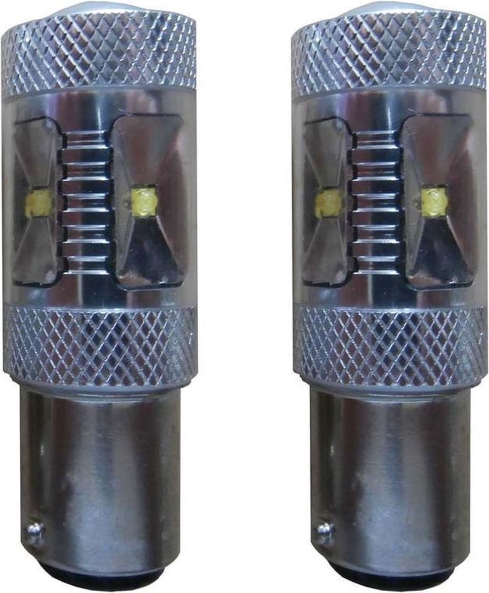 30w Canbus LED BA15s dagrijverlichting vervangingslamp - wit