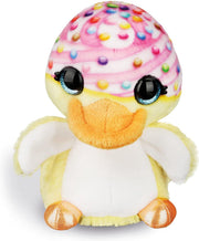 Nici Knuffel Eend Junior 16 Cm Pluche Geel/wit