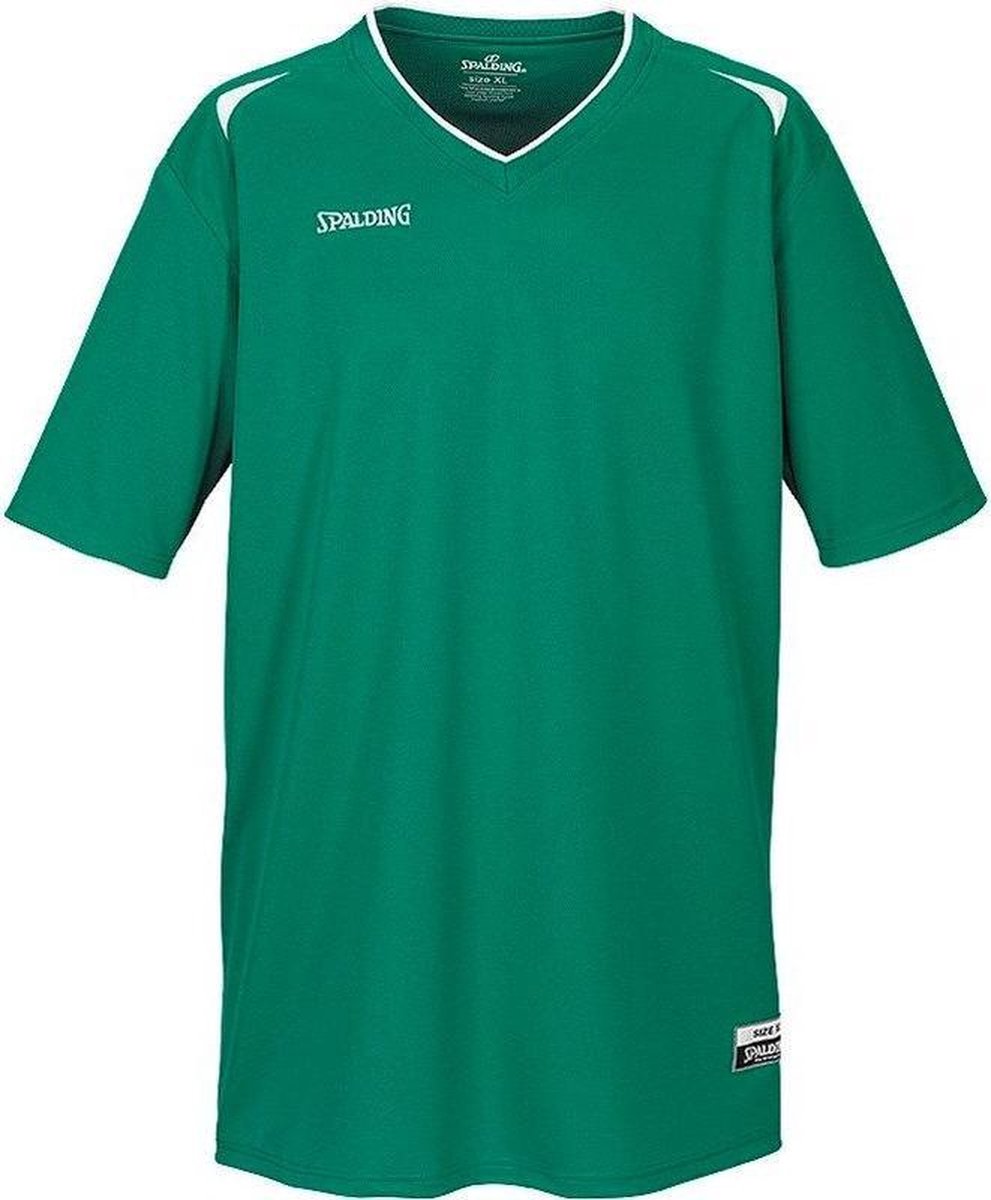 Spalding Attack Shooting Shirt Kinderen - Green / White | Maat: 140-152